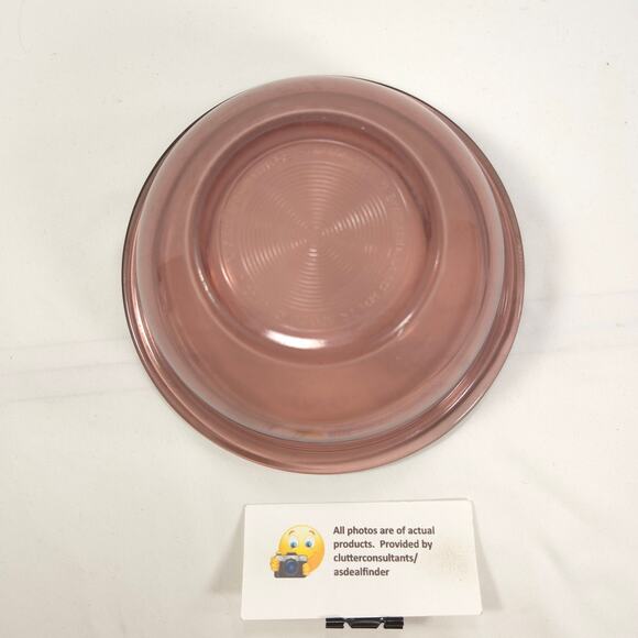 Corning Ware Pyrex Vision Bundle #322 Mixing Bowl Teflon Saucpan Cranberry - Picture 6 of 7